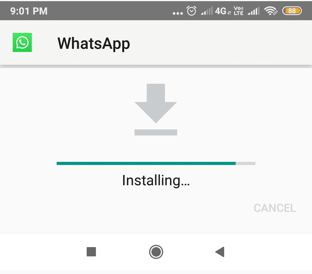 Installing Whatsapp