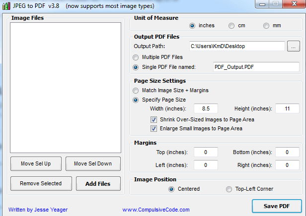 Image to PDF converter