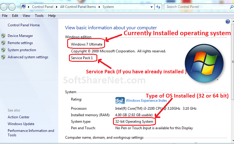 Check Windows 7 version 