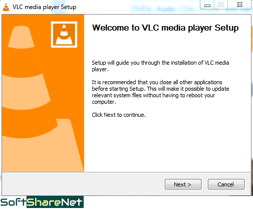 VLC Installation Window