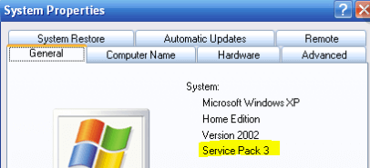 Windows XP Service Pack 3