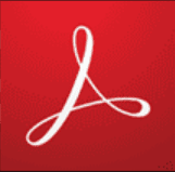 Adobe acrobat reader icon for dl page