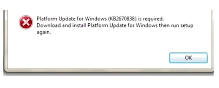 Kb2670838 не устанавливается windows 7