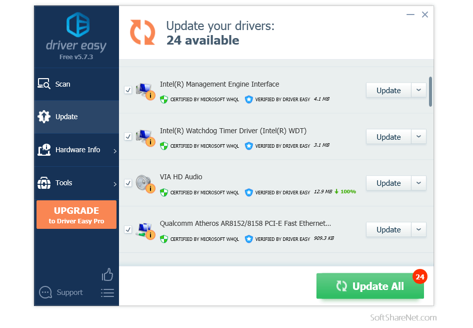 Driver Easy Free Scanning for missing drivers