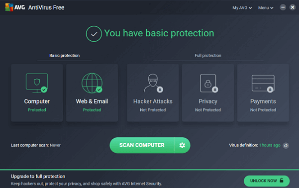 Free Antivirus for PC - AVG Antivirus Free 