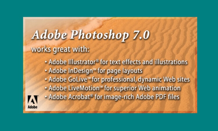 Download Adobe photoshop 7.0 for different software support