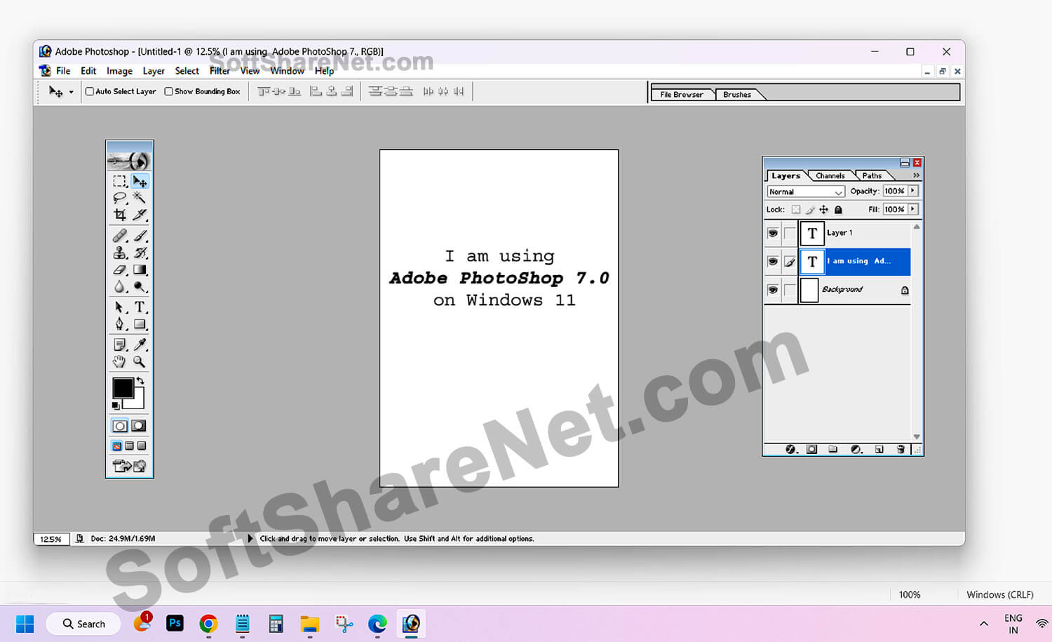 Adobe Photoshop 7.0 Supports Windows 11
