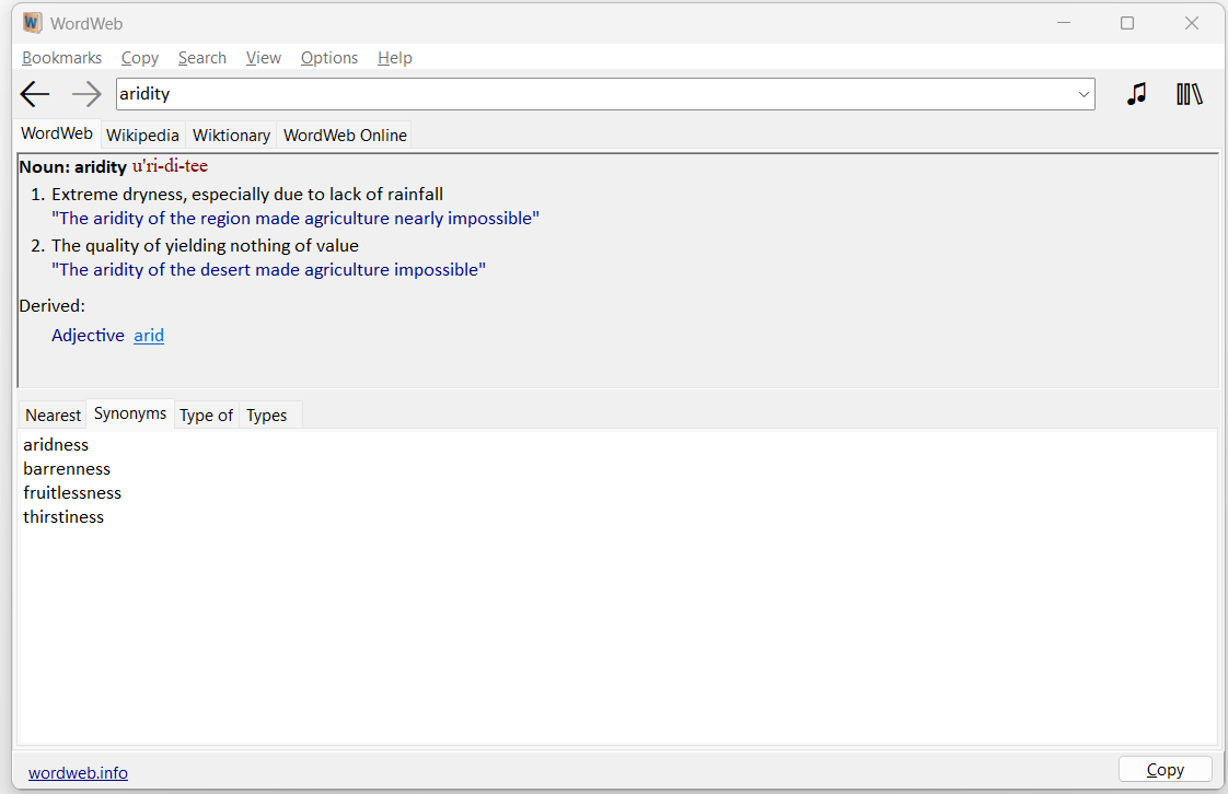 Download WordWeb Dictionary for Windows